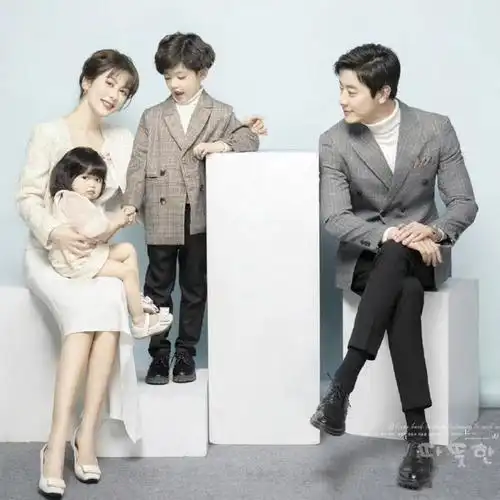 全家福摄影服装主题一家四口家庭装拍照合影w9050231229-7