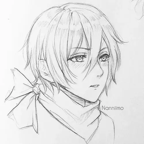 学生党最爱的帅哥美女动漫线稿画风干净清爽很适合临摹