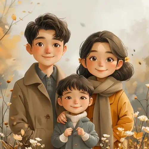 亲子头像 | 一家三口儿子头像