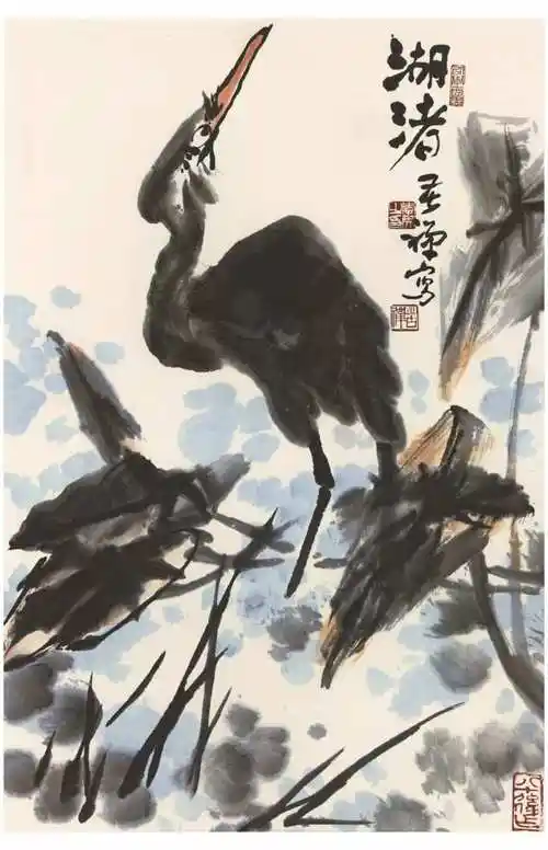 国画天地大写意花鸟小品气势磅礴逼人