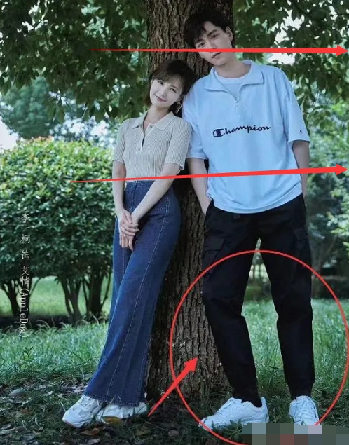 李一桐身高165,同框时腿却比身高188胡一天显长,谁注意站姿?