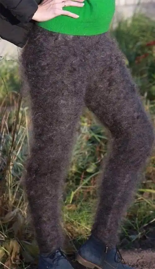 从来不修腿毛的战斗名族逛街就是霸气