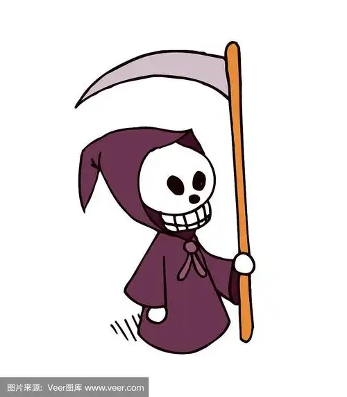 死亡的卡通人物