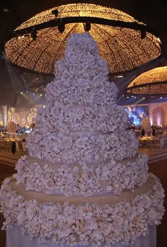 奢华婚礼蛋糕:爬梯才能切(组图)