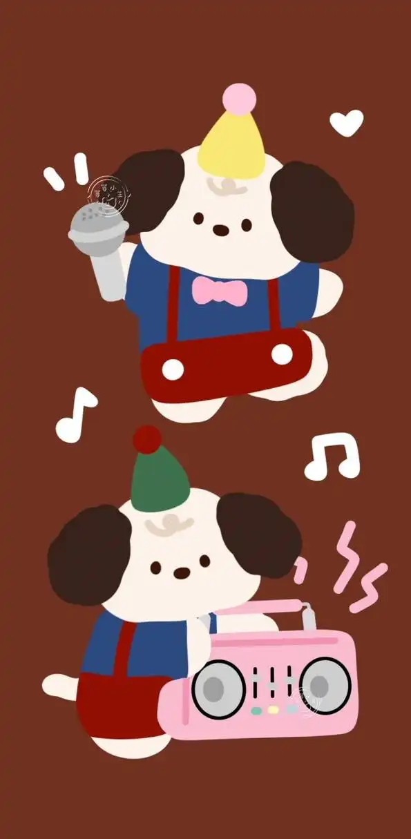 美式复古美拉徳ins风卡通壁纸插画合集 未经授权9215商用6060