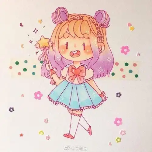 女生可爱简笔画100张卡通可爱小女孩简笔画图片大全可爱小女孩图片简