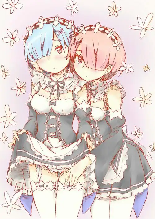 两个妹抖一起舔味道更佳 蕾姆&拉姆 同人图 _ 图片网