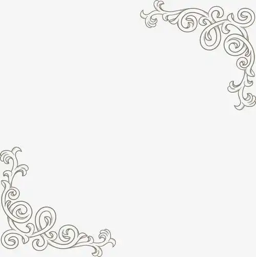 唯美花纹边框