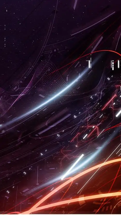 炫酷星光光晕psd分层h5背景