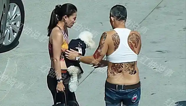 身穿小背心怀抱爱犬,海外度假放飞自我_腾讯新闻