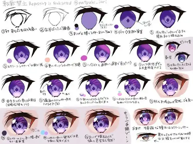 【素材】简单易学的眼睛画法教程!_每日讲画-站酷zcool