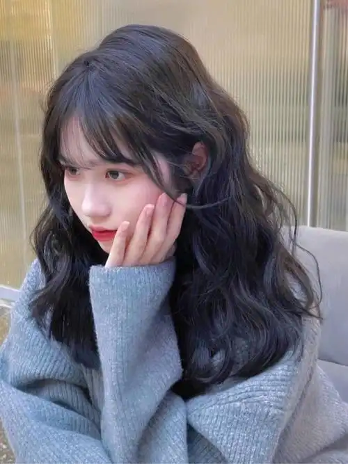 部分人群平时不用打理自然吹干即可的发型@薯队长简单好打理头发蓬松