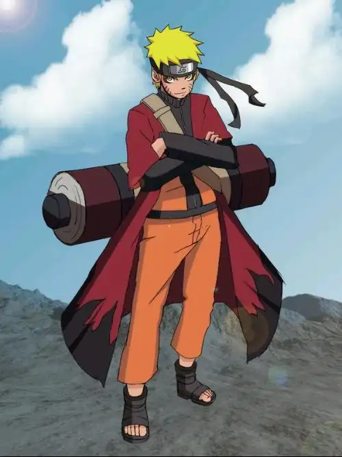 求一张鸣人仙人模式的全身正面照.