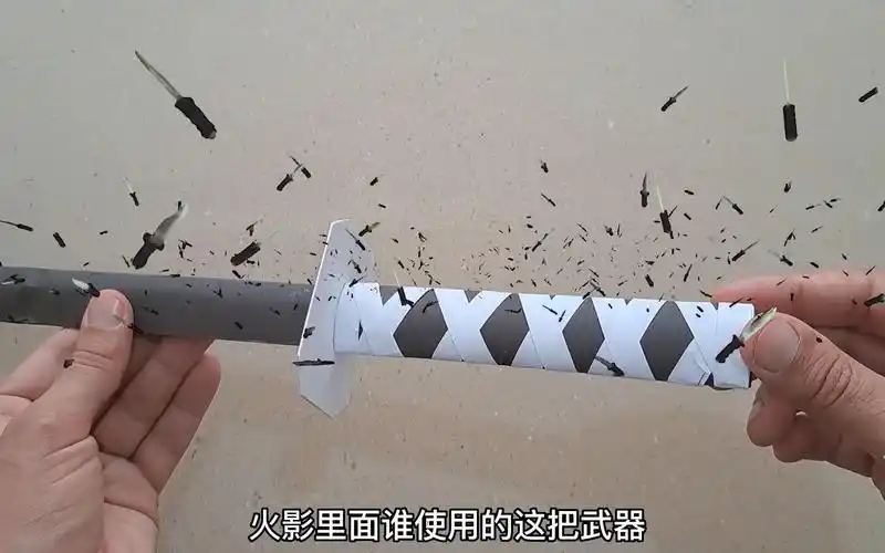 教你如何折一把武士刀?创意手工diy折纸教程