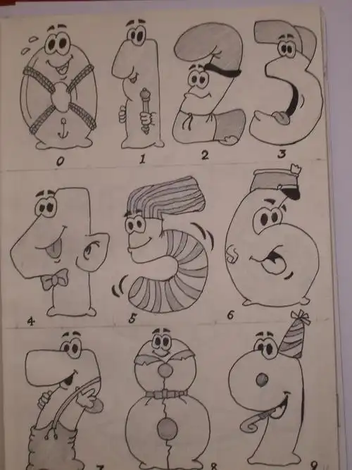 数字画画1到10简笔画用数字画画简单又漂亮