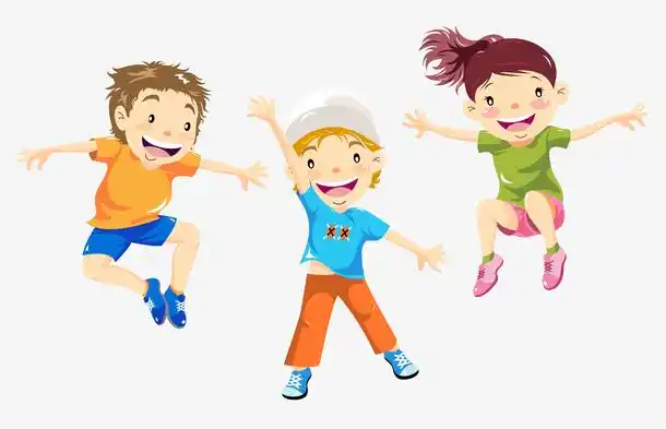 跳跃的小孩