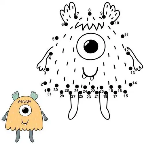 免费丨早教资料-数字点连画素材包