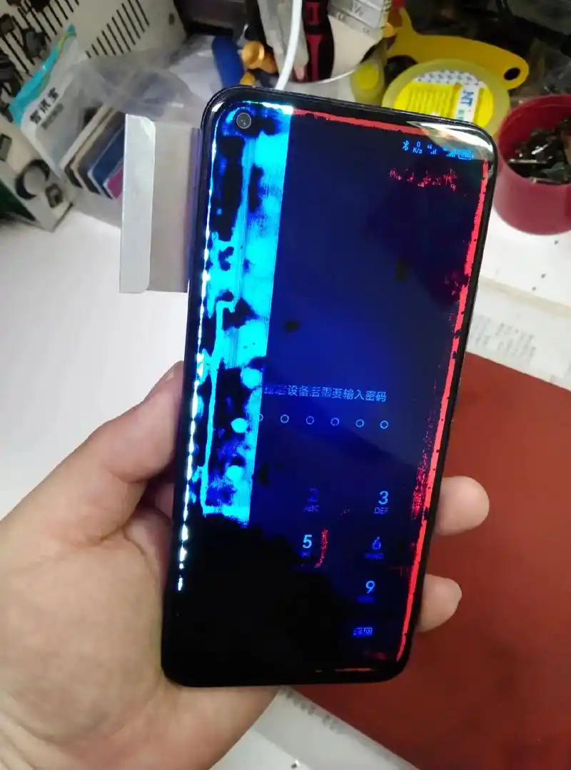 nova 7  内屏漏液花屏 - 抖音