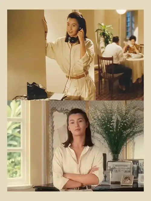 1988流金岁月张曼玉的90s港式职场装