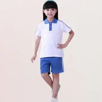 【深圳校服短袖女】深圳小学生校服定做 中学生校服运动套装 夏装女童