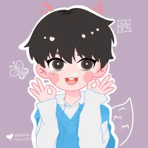 丁程鑫q版头像无偿稿子