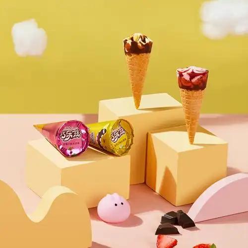 yili 伊利 巧乐兹小v筒香草 草莓味脆筒冰淇淋 20g*8支/盒*5件 29.