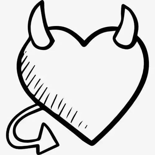 天使变恶魔的简笔画