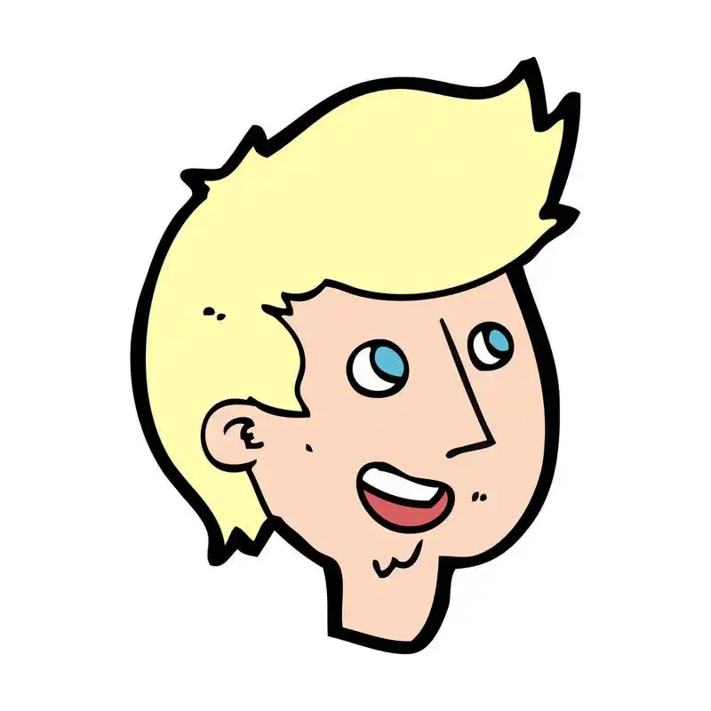 卡通形象的人的头部