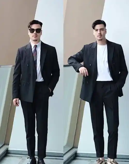 男生正装穿搭,腕表就是还好的搭配单品无需过多其余配,选择一块好搭且