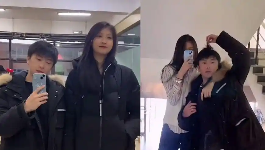 小伙和女友身高差12厘米,站在一起瞬间"小鸟依人":最萌身高差