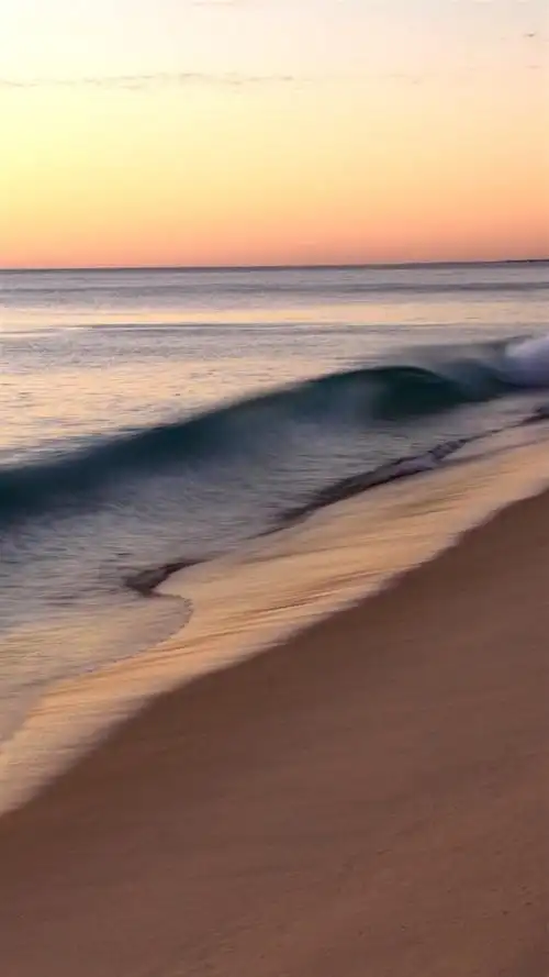 唯美黄昏海边风光