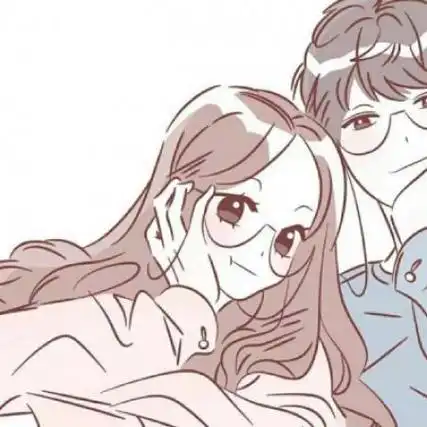 呆萌情侣卡通qq头像