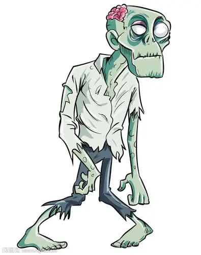 矢量卡通僵尸图片