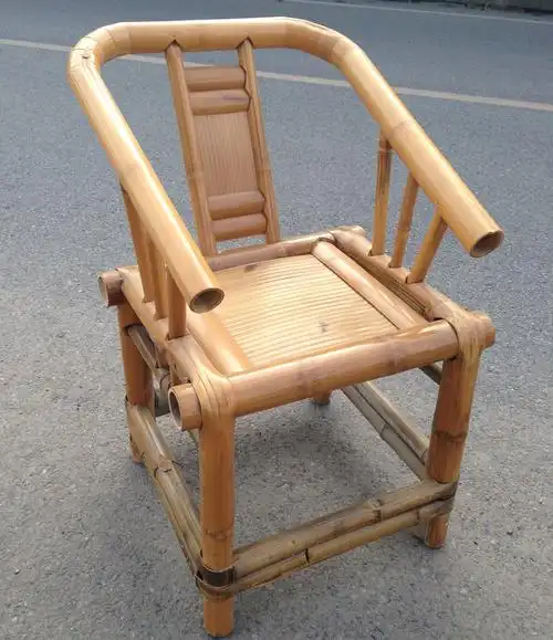 竹子餐桌中式方桌复古传统茶桌庭院餐厅民宿编织竹制品家具￥252*欣**