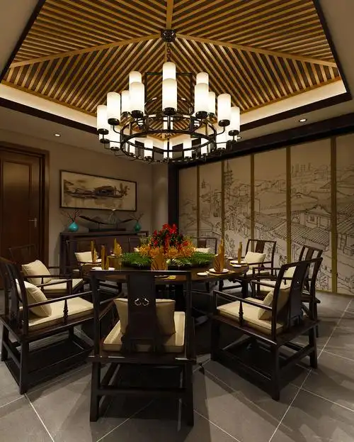 中式酒店开厢包间