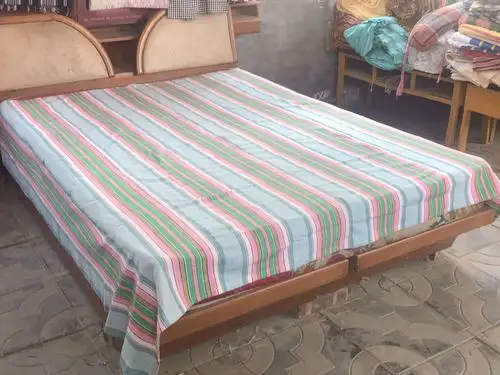 纯手工老粗布 双人纯棉加厚床单 单个床面单 手工纯棉出口老土布