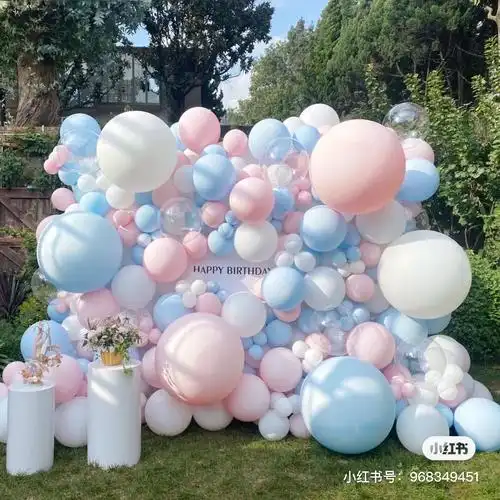 网红气球大型气球墙礼物盒子定制生日表白公司4s店面活动开业装饰