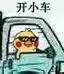开小车 - 小黄鸡开车表情包