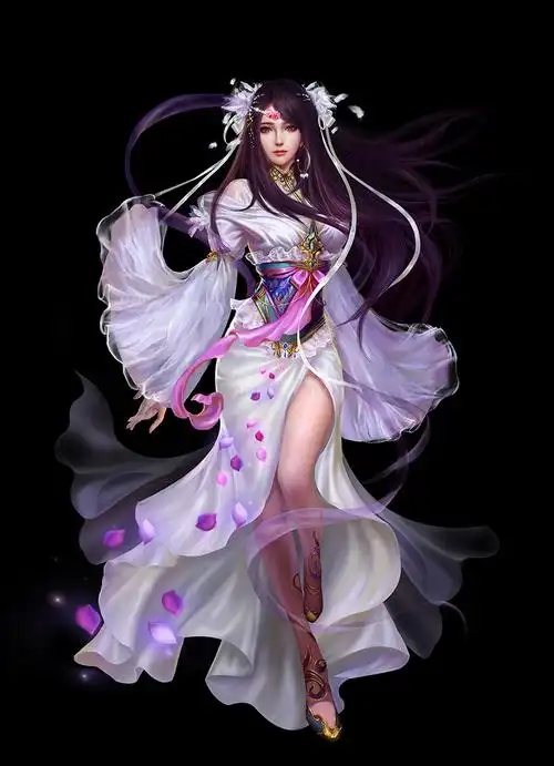 贵宾会员组免费下载百媚道宗cg网游800张3d古风美女人物古装设定原画