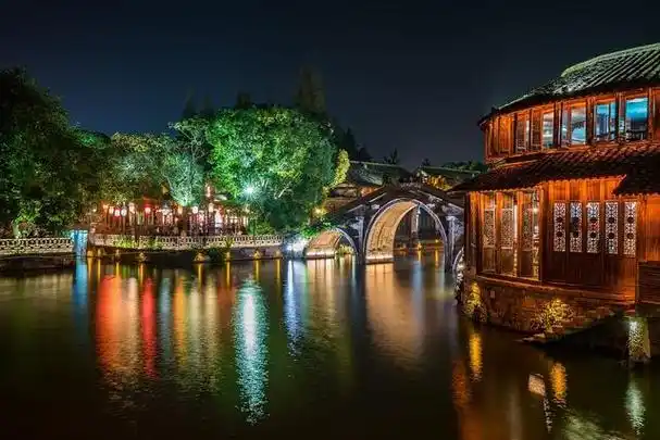 世界互联网乌镇,风景秀丽南国景江南风情水乡中,古典现代融合风