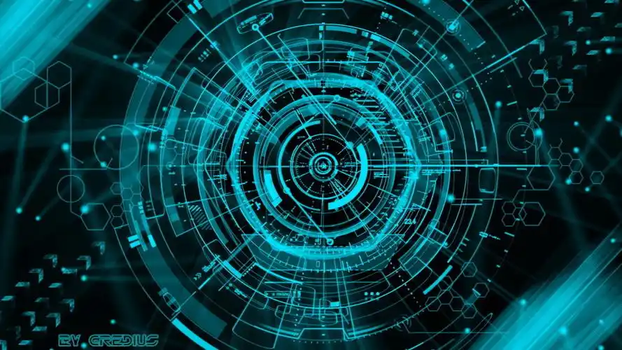 蓝色科幻背景(jpg,高清图片)