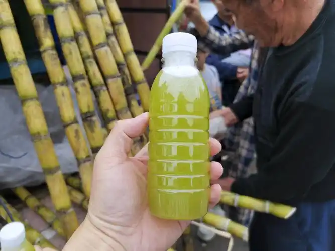 广东街头遇见鲜榨甘蔗汁,5元一杯味道不错,网友却说:快报警!