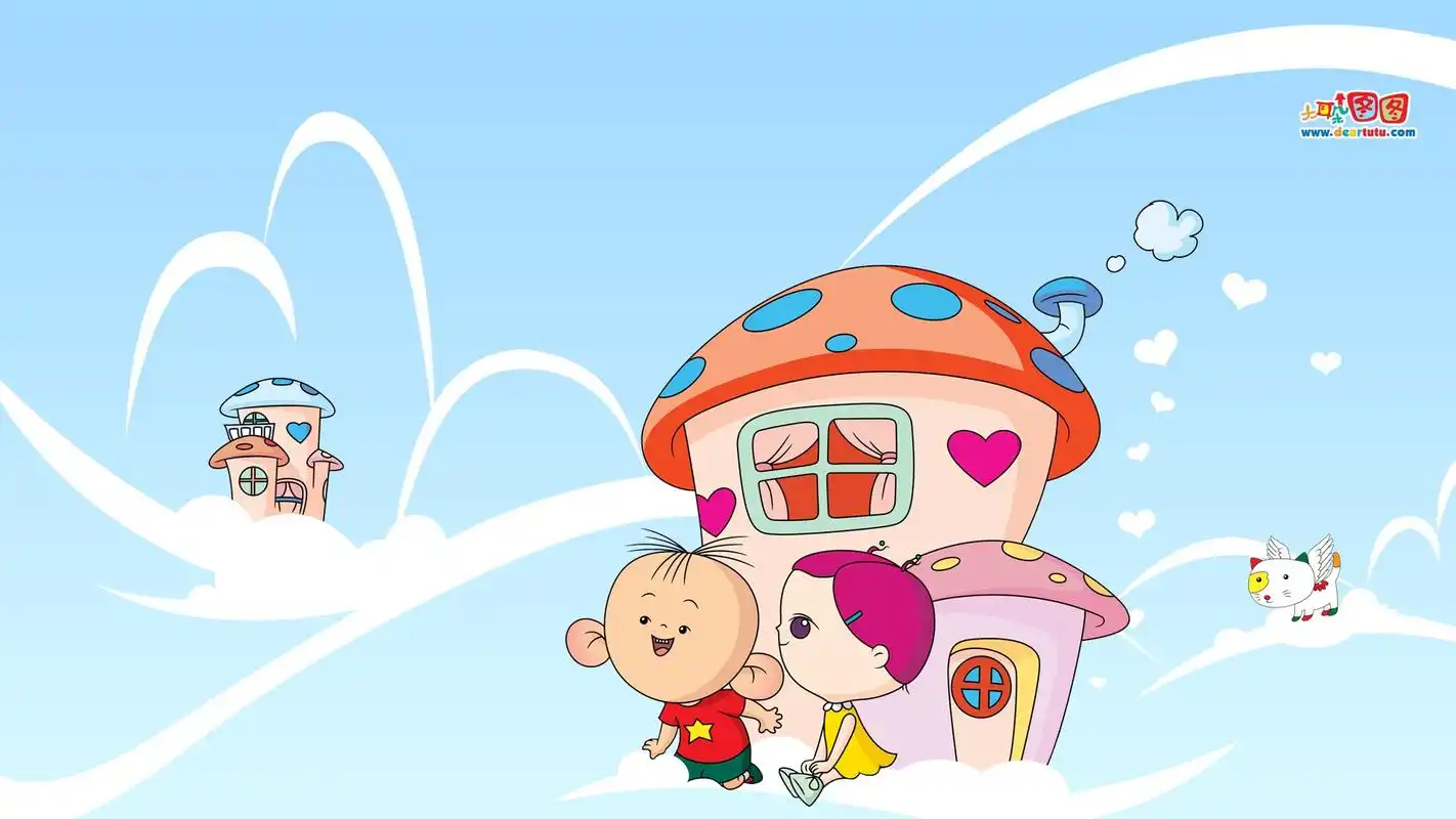 大耳朵图图可爱卡通电脑桌面壁纸