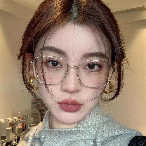 日系方形眼镜框网红款方脸适合的眼镜ins风网上配眼镜近视有度数