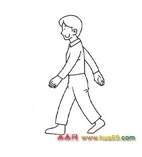 人物侧身简笔画