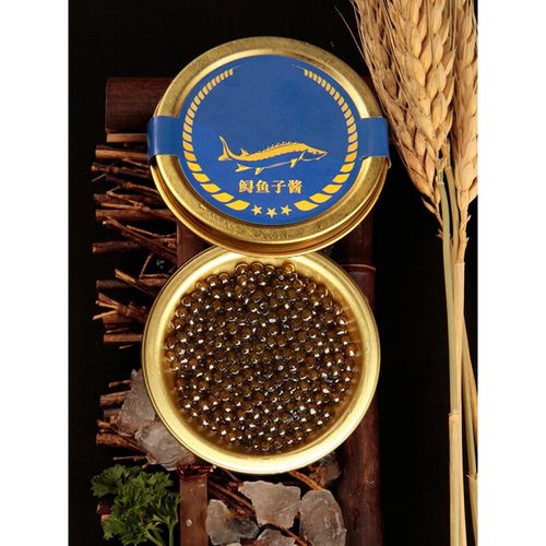 禾澹即食鲟鱼子酱10年西伯利亚黑鱼子海鲜鱼籽酱精品20g罐头包装