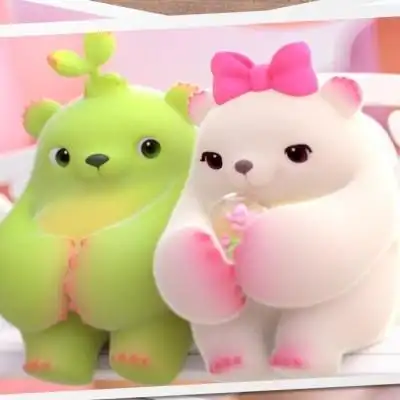 可爱的萌芽熊送给爱的你