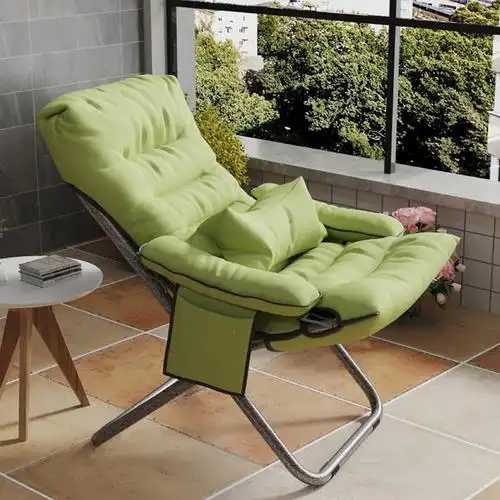 可折叠椅子午休晒太阳凳子古达阳台家用休闲椅午睡办公室躺椅懒人沙发