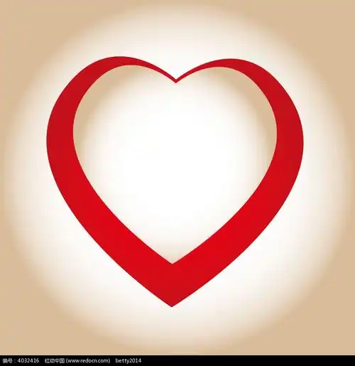 红色心形矢量图形