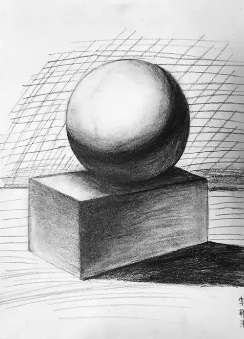 2020.6.13周六晚上.金凤路.创意素描班《几何体组合》